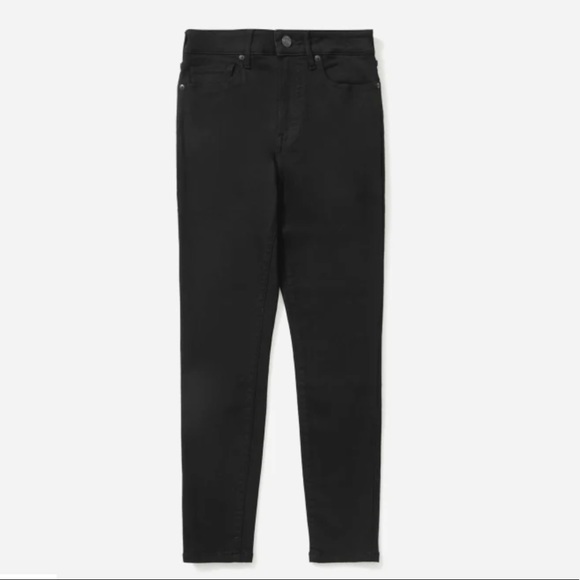 Everlane Jeans Everlane The Curvy Authentic Stretch Highrise Black